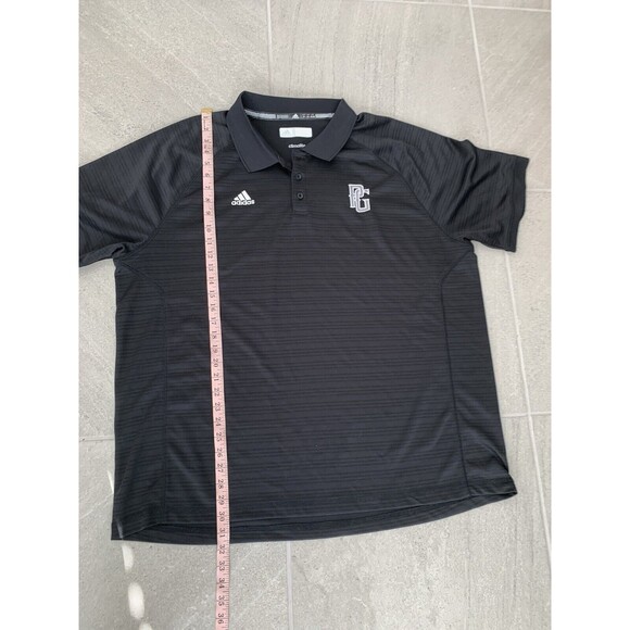 Adidas Mens Black Professional Golf Short Sleeve Polo Climalite Size 2XL - Picture 7 of 7